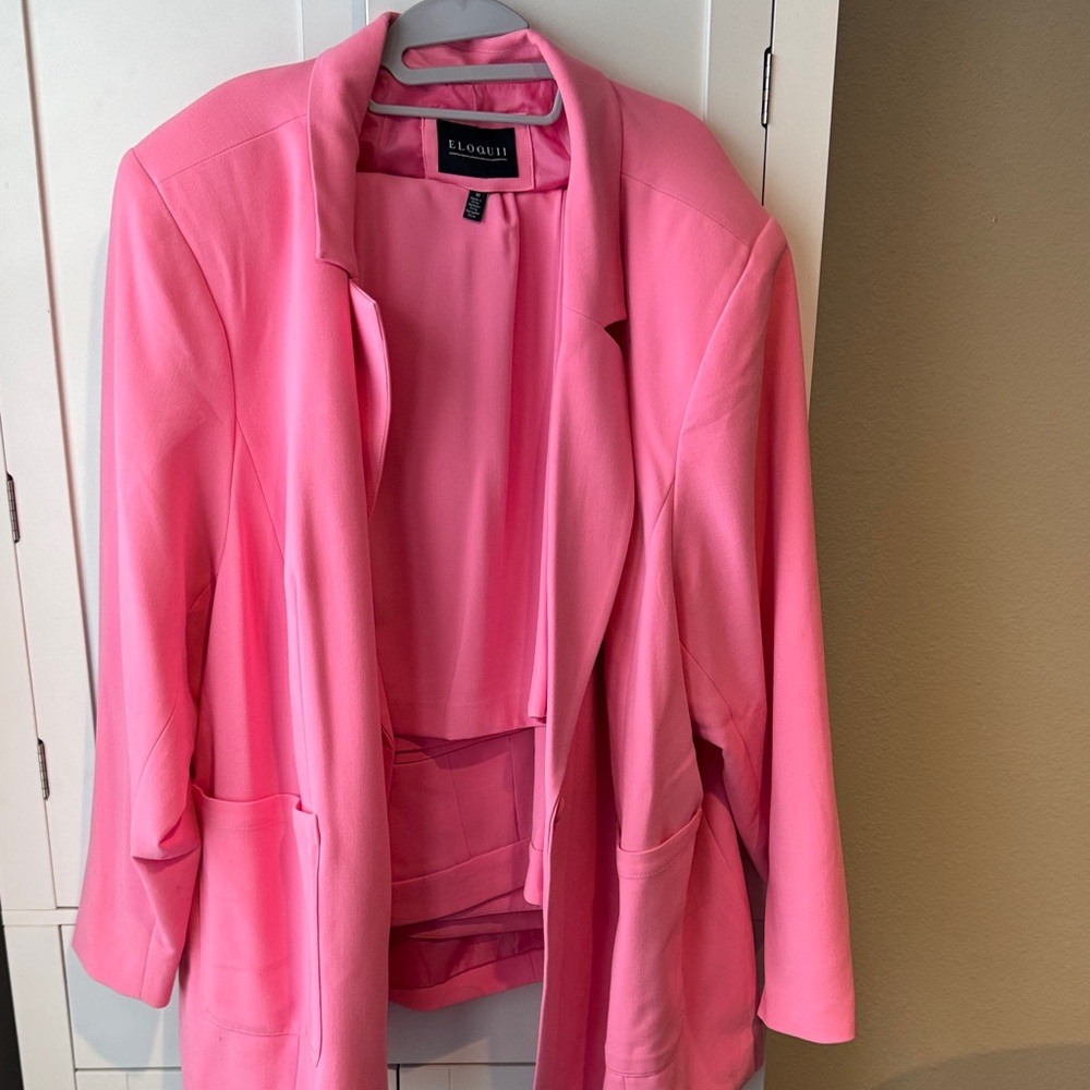 Eloquii pink suit